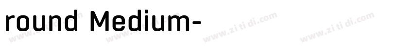 round Medium字体转换